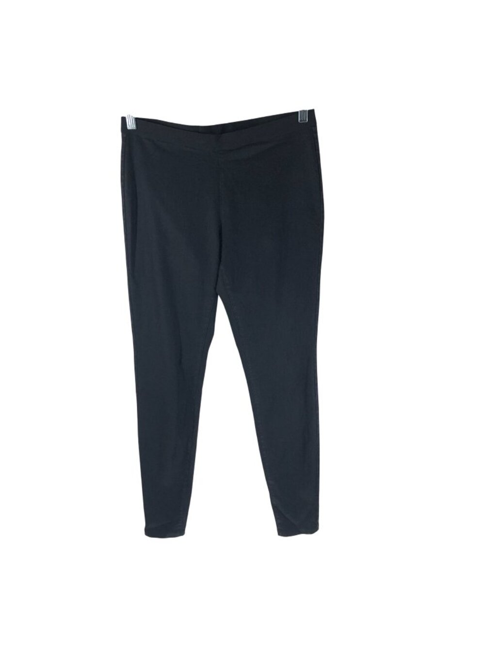 Eileen Fisher Womens Black Organic Cotton Blend Stretchy Slim Fit Leggings S